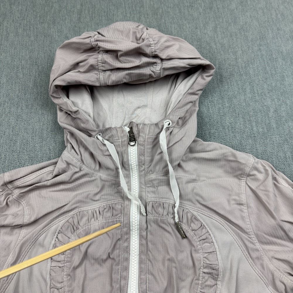 Lululemon Jacket Womens 4 Pink Dance Studio Iii Hooded Full Zip Running Athletic View 5